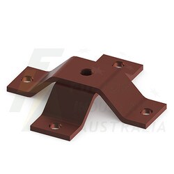 CB104W - Copper lightning finial base 4 way M10